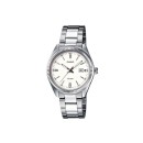 Reloj Casio Mujer LTP-1302D-7A1 Plateado con Esfera Blanca