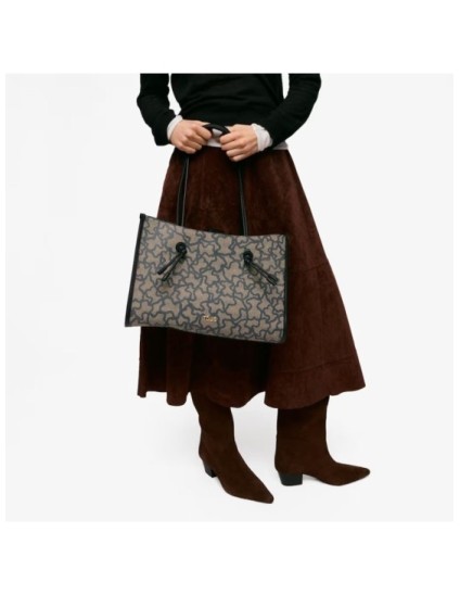 Bolso Tous Shopper Kaos Icon 2002436944 Marrón | Joyería Parejo