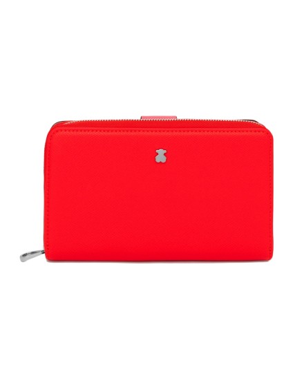 Billetera Tous New Dubai Saffiano Roja 2001689817 | Joyería Parejo