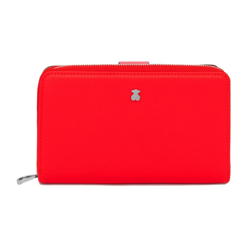 Billetera Tous New Dubai Saffiano Roja 2001689817 | Joyería Parejo