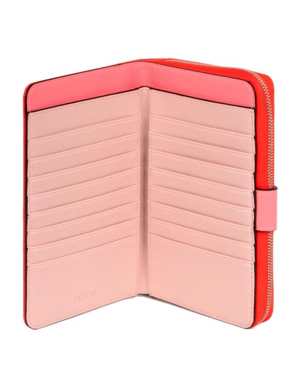 Billetera Tous New Dubai Saffiano Roja 2001689817 | Joyería Parejo