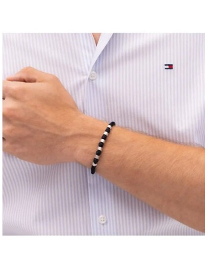 Pulsera Tommy Hilfiger Hombre 2790681 Nylon Negro | Joyería Parejo