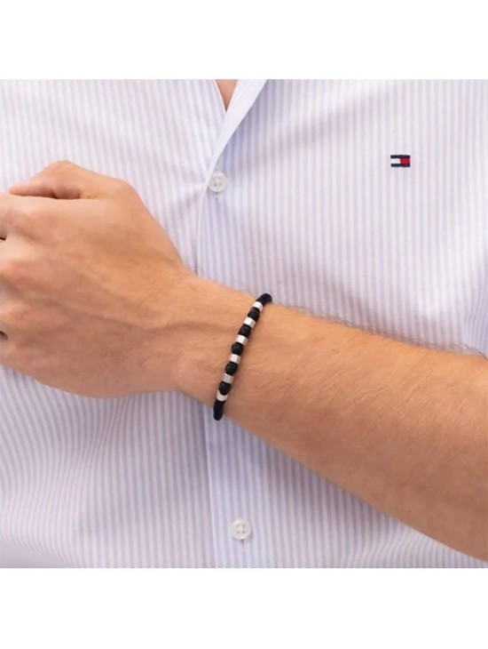 Pulsera Tommy Hilfiger Hombre 2790681 Nylon Negro | Joyería Parejo