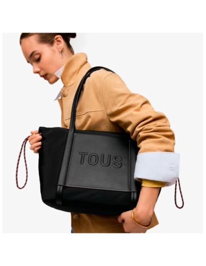 Capazo Grande Tous Empire Soft Negro 2002458451 | Joyería Parejo