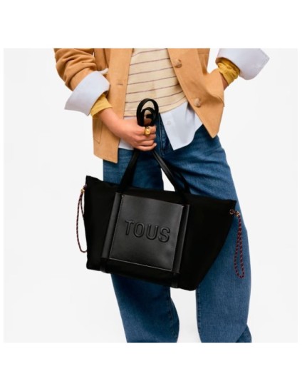 Capazo Grande Tous Empire Soft Negro 2002458451 | Joyería Parejo
