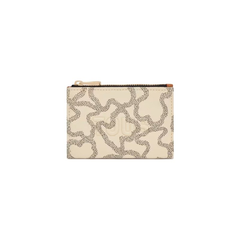 Monedero Tarjetero Tous Kaos Icon Beige 2002128101 | Joyería Parejo