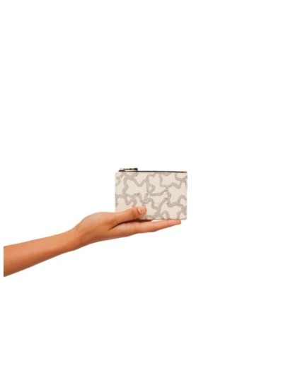 Monedero Tarjetero Tous Kaos Icon Beige 2002128101 | Joyería Parejo