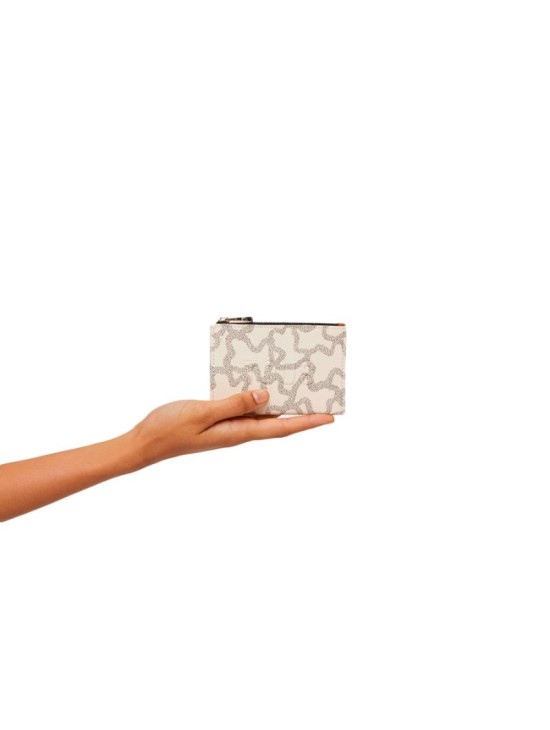Monedero Tarjetero Tous Kaos Icon Beige 2002128101 | Joyería Parejo