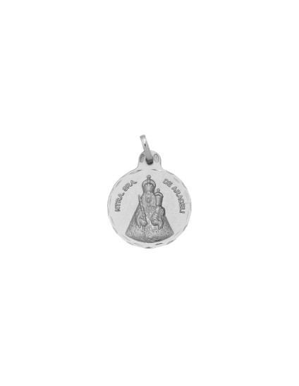 Medalla Redonda de la Virgen de Araceli de Lucena en Plata
