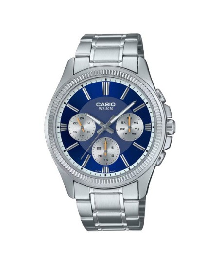 Reloj Casio Hombre MTP-1375D-2A1 Multifunción Azul | Joyería Parejo