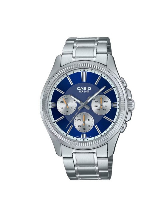 Reloj Casio Hombre MTP-1375D-2A1 Multifunción Azul | Joyería Parejo