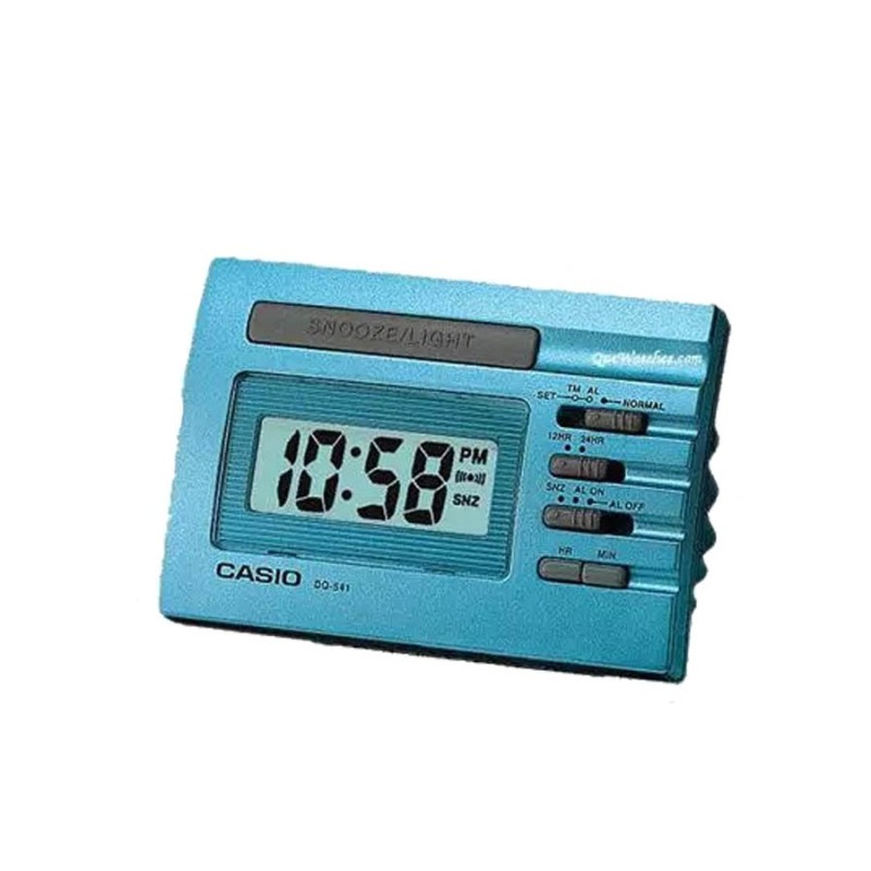 Casio DQ-541D-2RDF Blue Digital Alarm Clock | Joyería Parejo