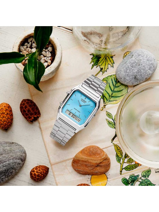 Reloj Casio AQ-230A-2A1MQYDF Unisex | Joyería Parejo