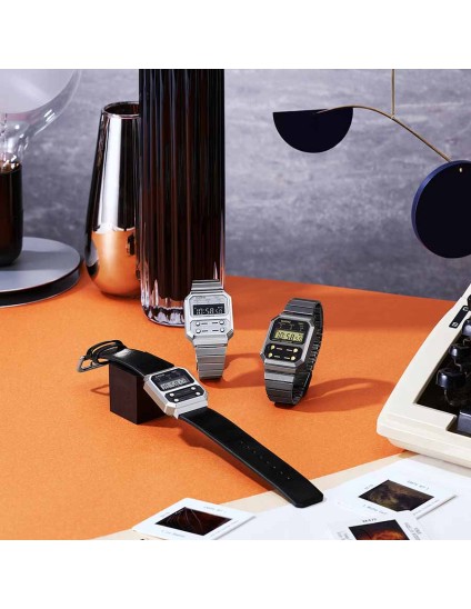 Reloj Casio Vintage A100WE-7B Digital Plateado | Joyería Parejo