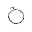 Pulseira Viceroy Fashion 14313P01013 Homem Aço Preto e Pedras