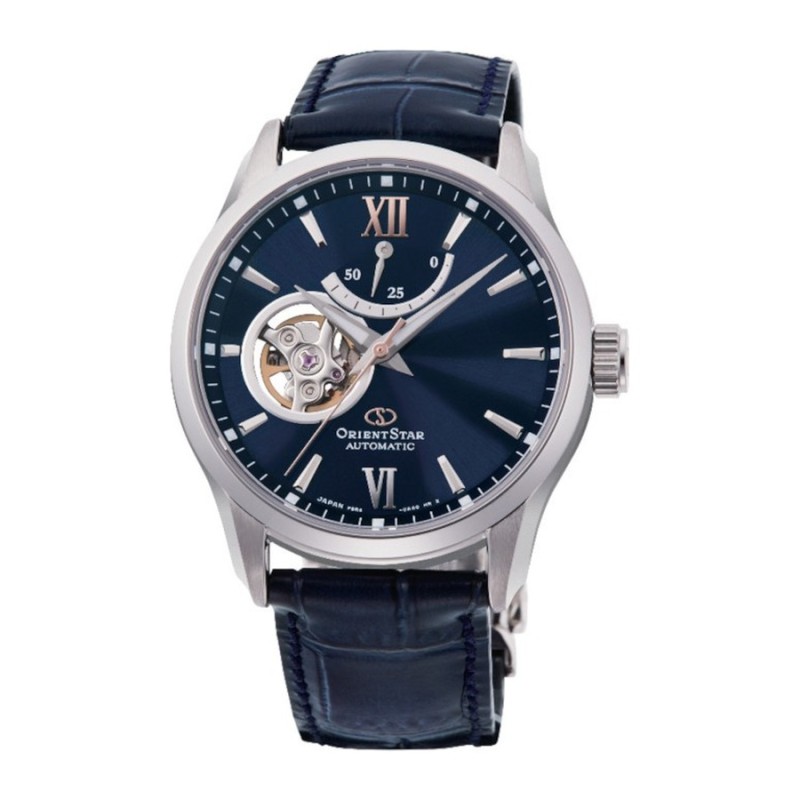 Relógio OrientStar 149-RE-AT0006L00B Homem Aço Pele Azul