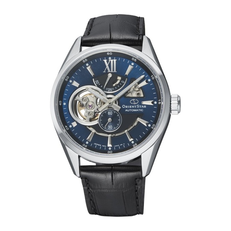 Reloj OrientStar 149-RE-AV0005L00B hombre acero y piel negra