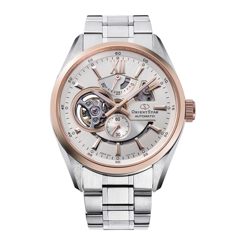 Reloj OrientStar 149-RE-AV0123G00B Hombre Acero y bisel dorado rosa
