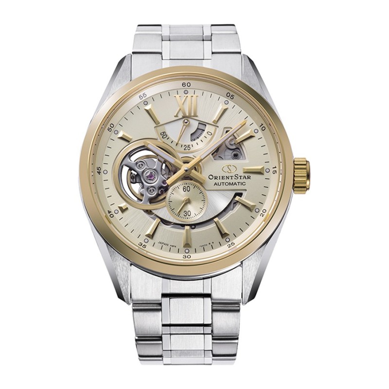 Reloj OrientStar 149-RE-AV0124G00B Acero hombre bisel dorado