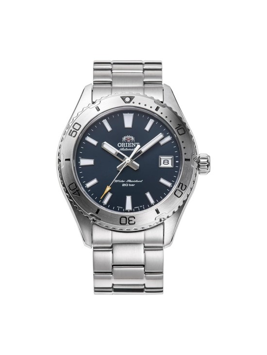 Orient Men's RA-AC0Q02L10B Silver Steel Automatic Watch 20 ATM