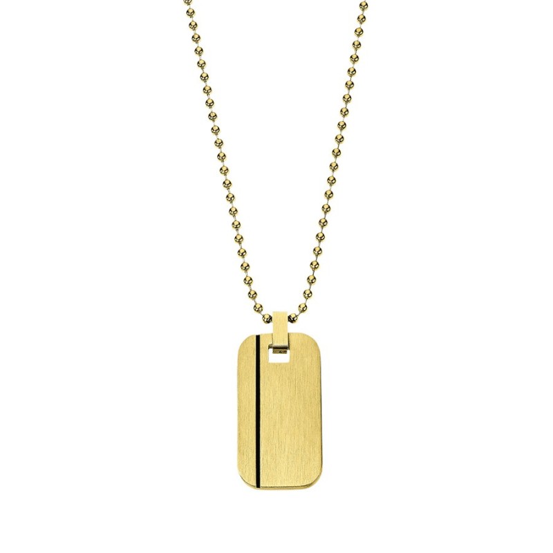 Collar Lotus Style LS2642-1/2 Hombre Dorado | Joyería Parejo