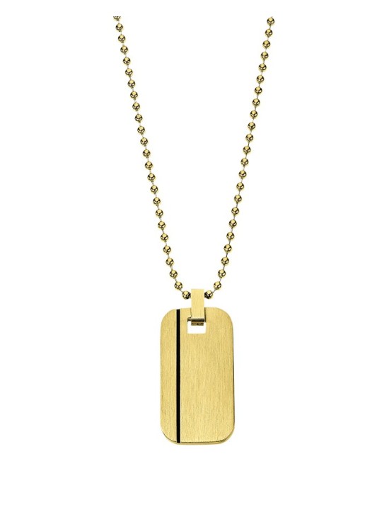 Collar Lotus Style LS2642-1/2 Hombre Dorado | Joyería Parejo