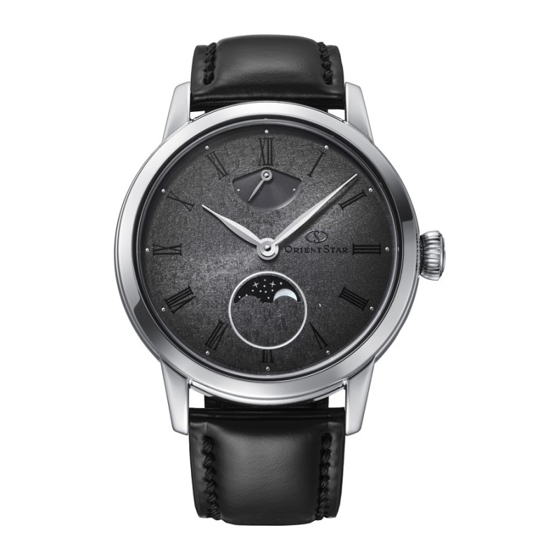 OrientStar 149-RE-BW0005N00B Men's Watch Steel & Black Leather
