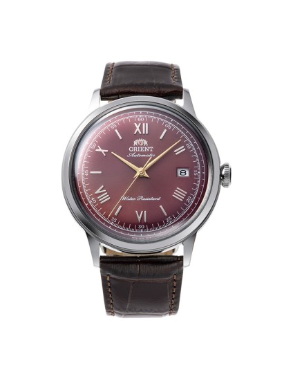 Reloj Orient 147-RA-AC0026R30B granate hombre automático piel