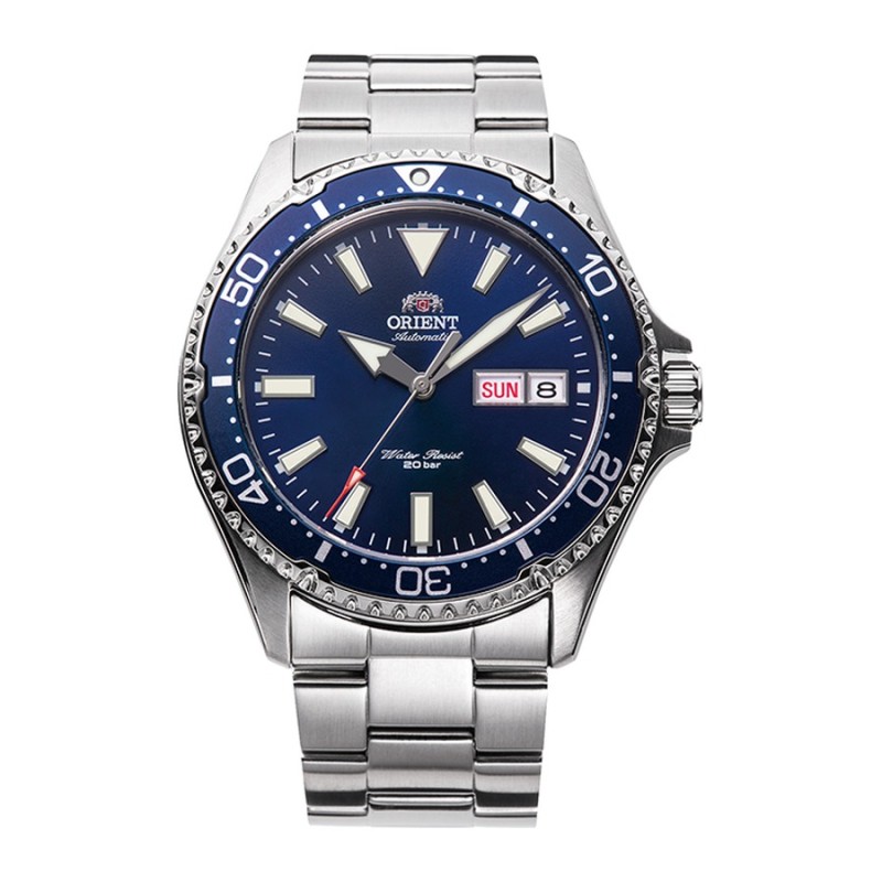 Reloj Orient Hombre RA-AA0002L39B acero plateado y azul