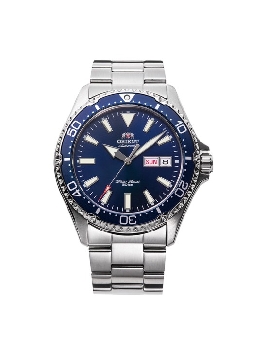 Orient Men's RA-AA0002L39B Silver Steel Blue Watch