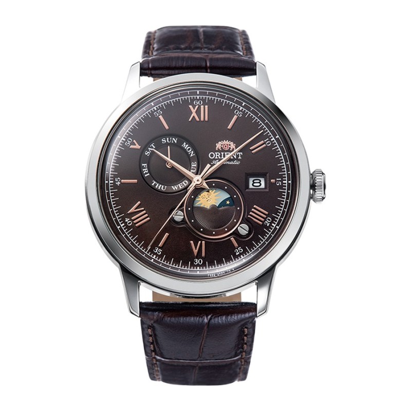 Relógio Orient RA-AK0804Y30B Automático Homem Pele Castanha