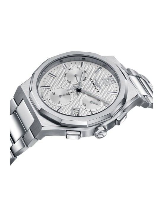 Reloj Sandoz 83017-03 Hombre Acero Plateado Cronógrafo
