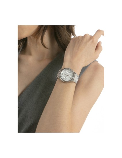 Sandoz 83017-03 Men's Silver Steel Chronograph Watch