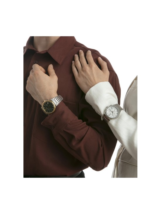 Sandoz 83017-03 Men's Silver Steel Chronograph Watch