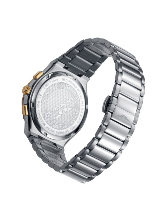 Sandoz Style 83017-63 Men's Gold-Plated Steel Watch