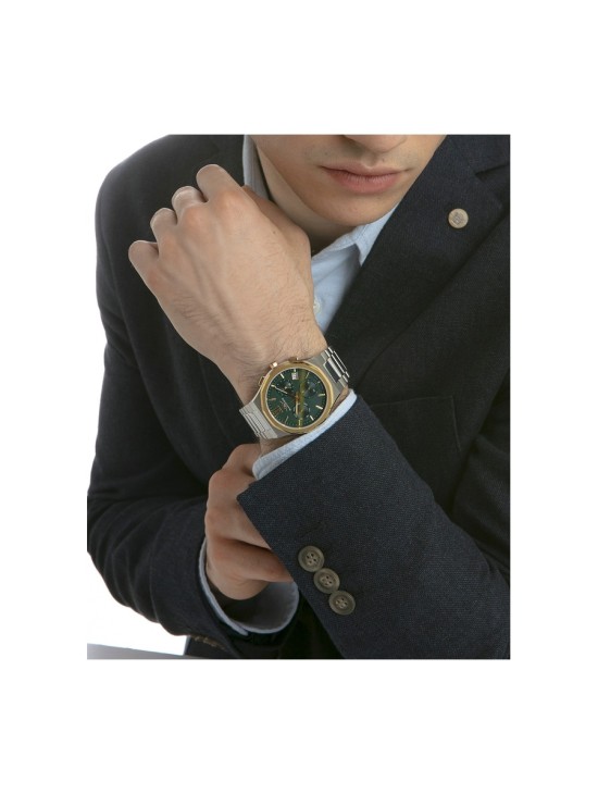 Relógio Sandoz Style 83017-63 Homem Aço com Banho Dourado