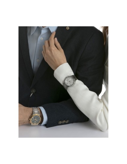 Reloj Sandoz Style 83017-63 Hombre Acero con baño dorado