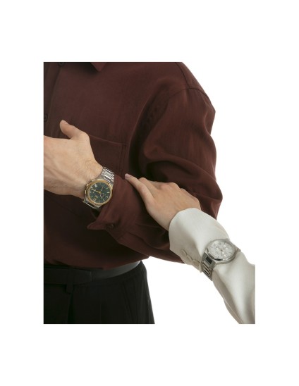 Sandoz Style 83017-63 Men's Gold-Plated Steel Watch