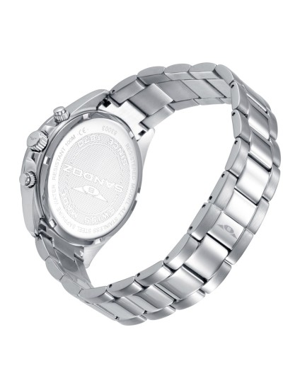 Sandoz 83003-37 Men's Steel Watch Blue Dial Chronograph