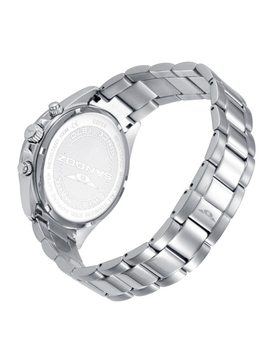 Sandoz 83003-37 Men's Steel Watch Blue Dial Chronograph