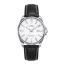 Sandoz 83002-07 Women's Watch Steel with Black Leather Strap
