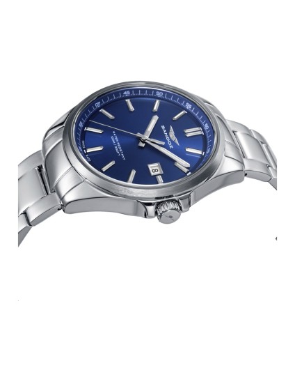 Reloj Sandoz 83001-37 Hombre Acero Esfera Azul