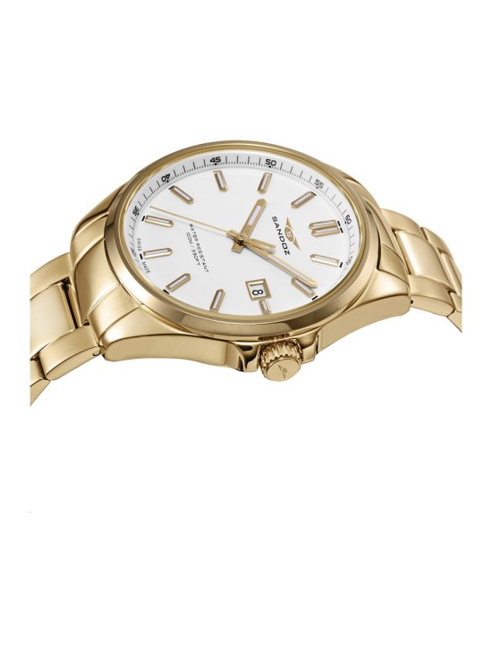 Reloj Sandoz 83001-97 Hombre Acero IP dorado