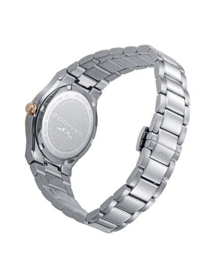 Reloj Sandoz 83006-83 mujer acero IP rosa y diamantes