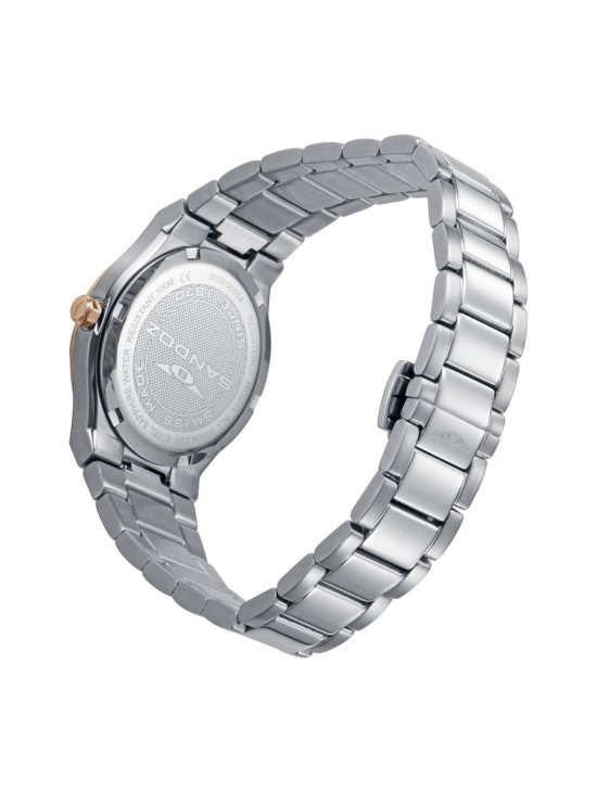 Sandoz 83006-83 Women's Watch Rose IP Steel with Diamonds