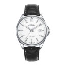 Relógio Sandoz 83005-07 Homem Aço de Lei com correia de pele preta