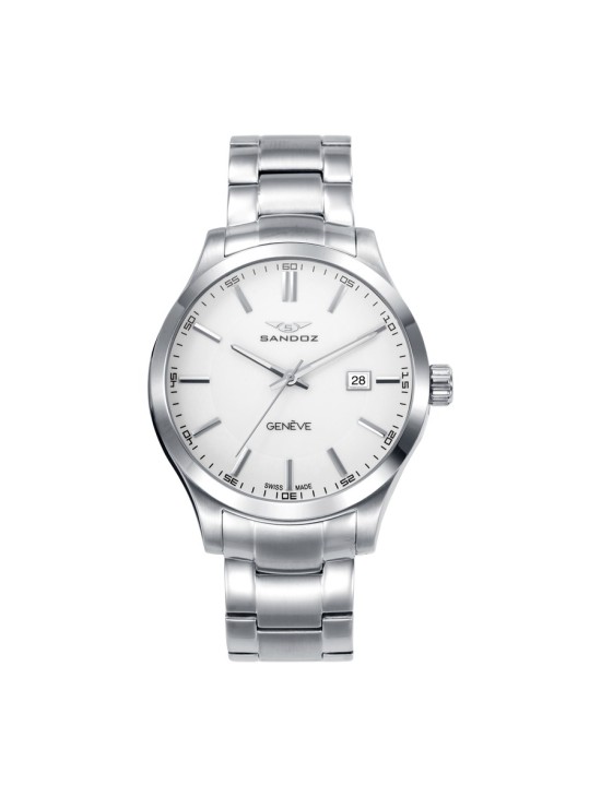 Relógio Sandoz 81379-07 Homem Aço Prateado Casual