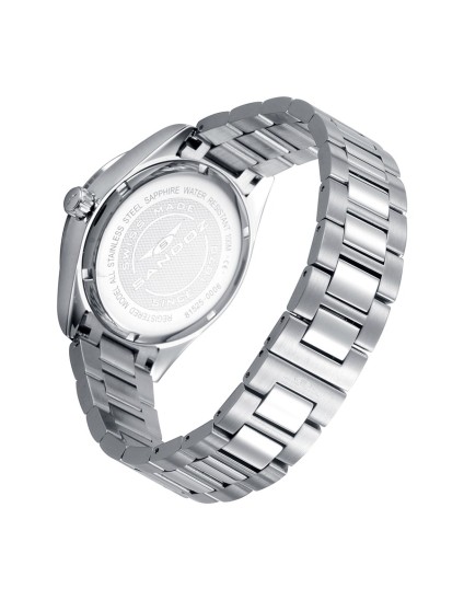 Reloj Sandoz 81525-35 Hombre Acero Plateado Esfera Azul