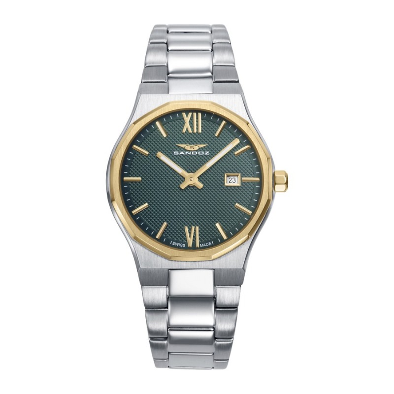 Relógio Sandoz 83004-63 Mulher Aço com Banho Dourado Elegante