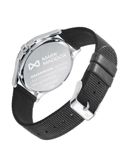 Reloj Mark Maddox HC1008-57 Hombre Acero correa nylon negra